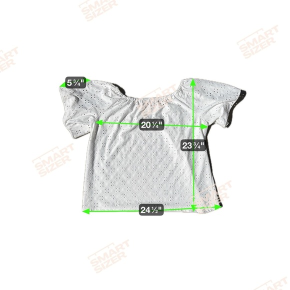 Vince Camuto Women's Blouse White Eyelet Detail W/ Scoop Neck And Tie Sleeves Lg - Picture 6 of 6